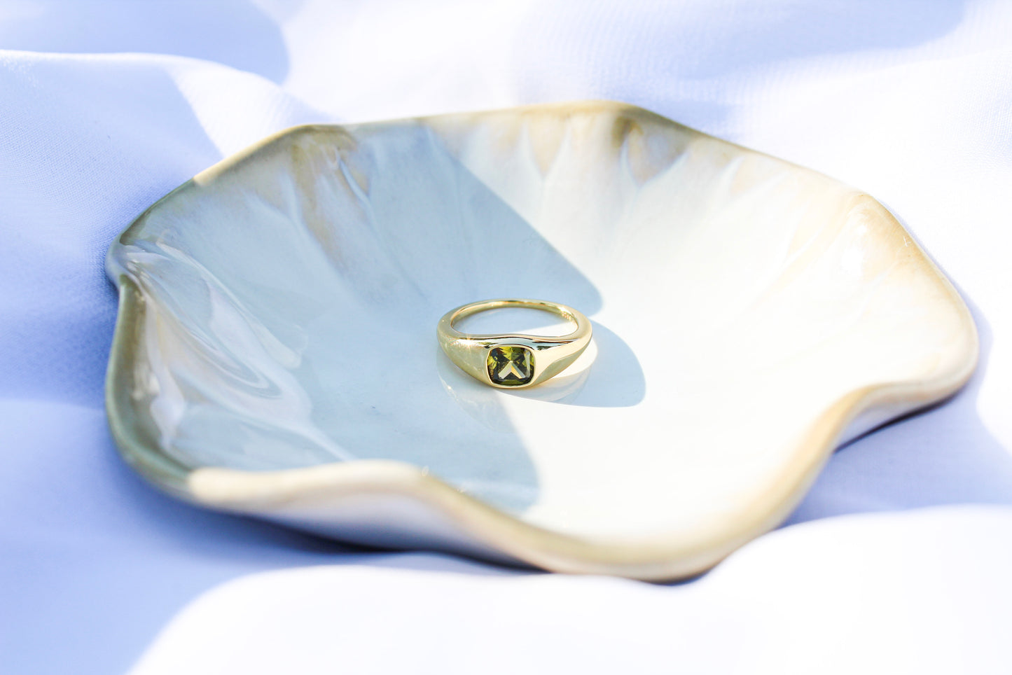 Green Signet Ring
