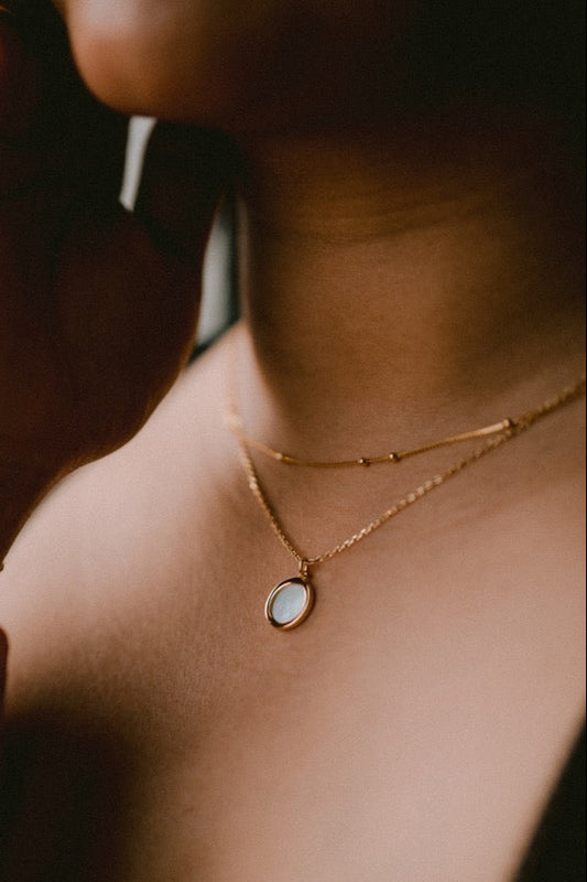 Mother of Pearl Pendant Necklace